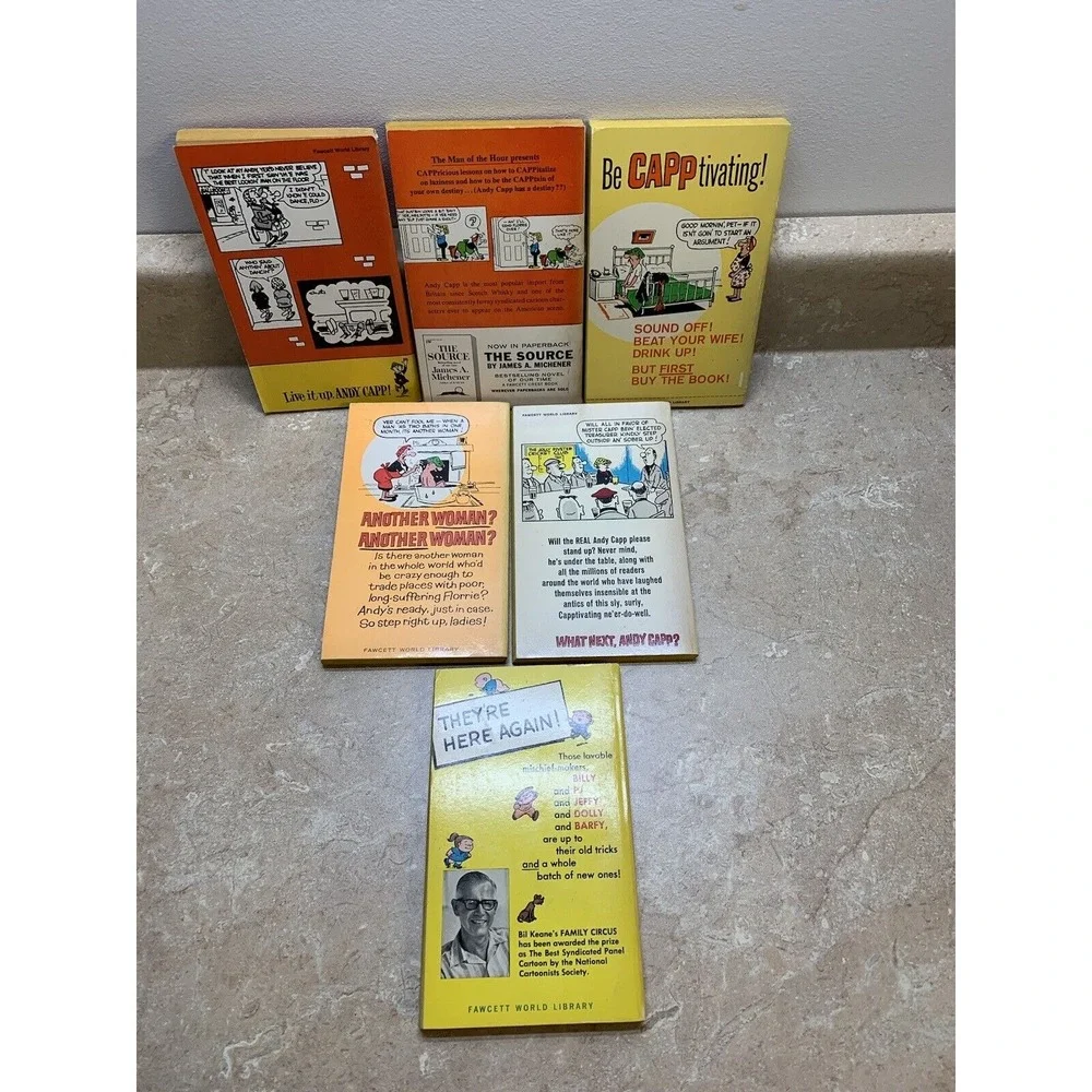 Lot of 6‎ 1960's A Fawcett Gold Medal Books (Smythe, Keane)